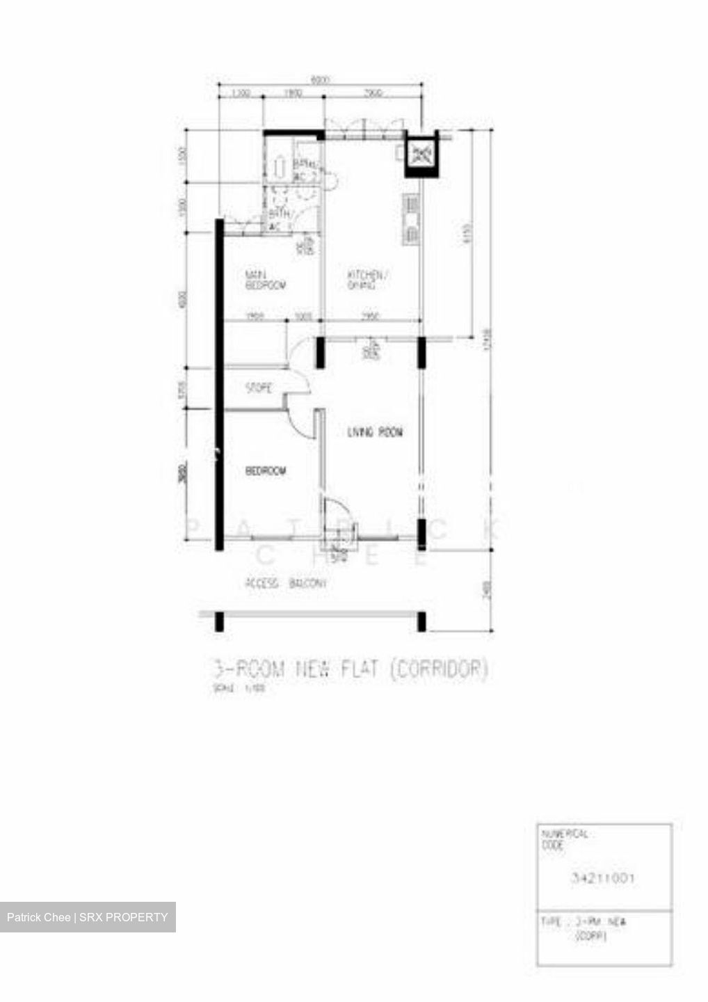 Blk 520 Bedok North Avenue 1 (Bedok), HDB 3 Rooms #530374951